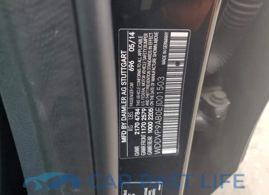 WDDVP9AB0EJ001503# 12