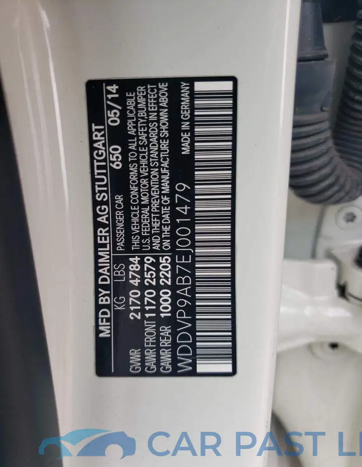 WDDVP9AB7EJ001479# 13