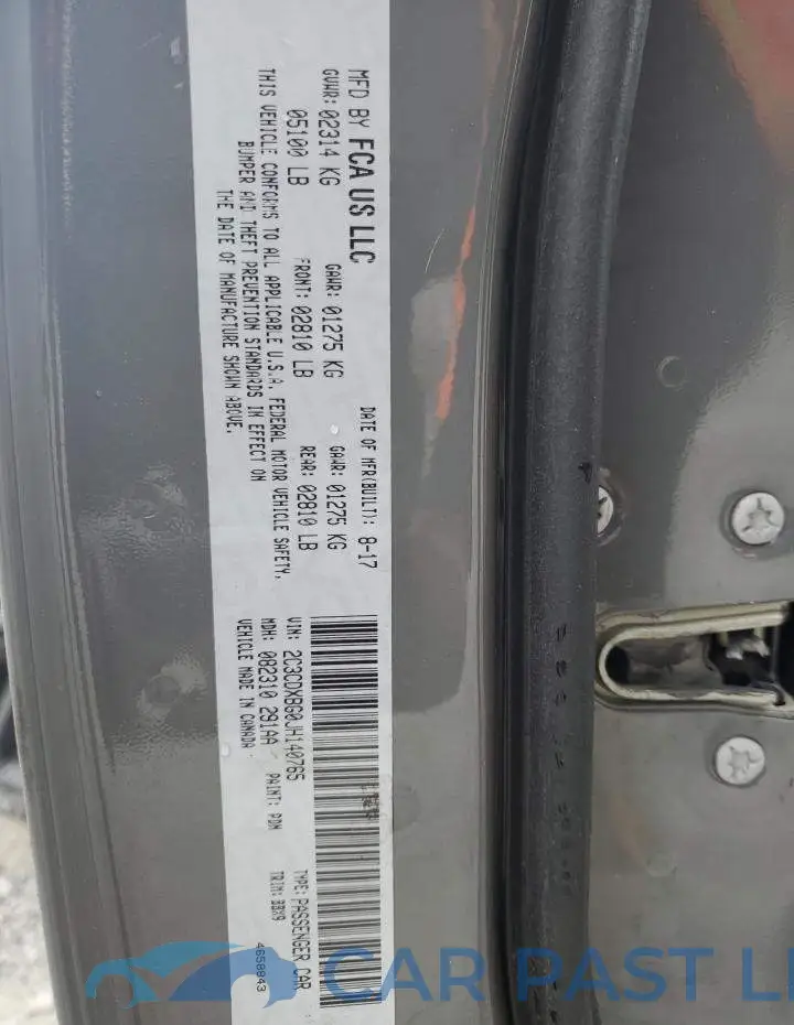 2C3CDXBG0JH140765# 12