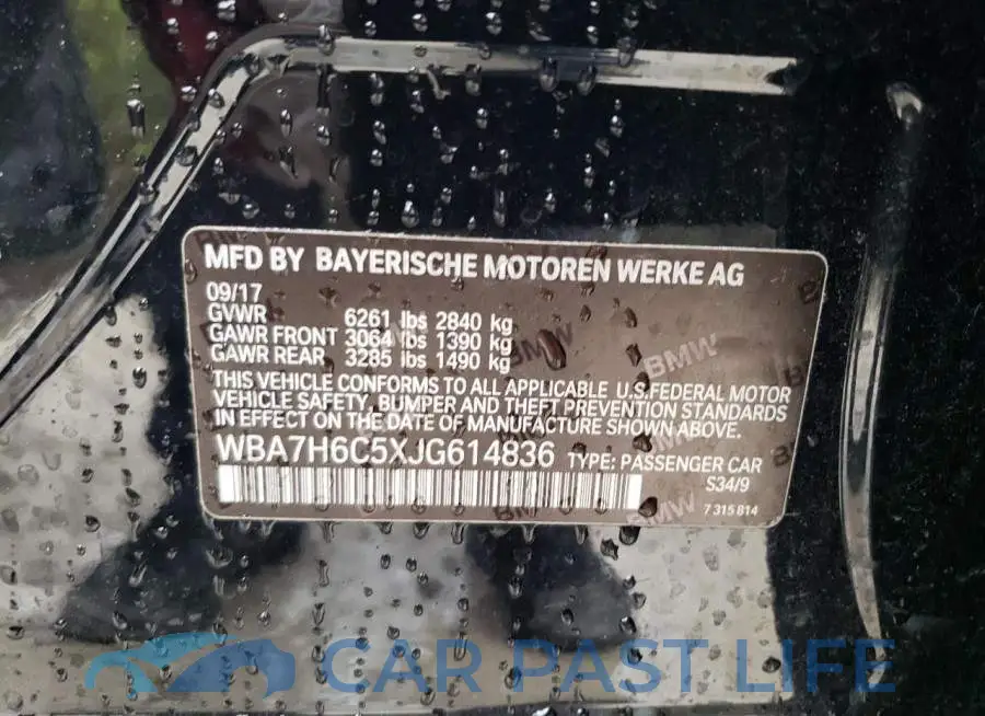 WBA7H6C5XJG614836# 13