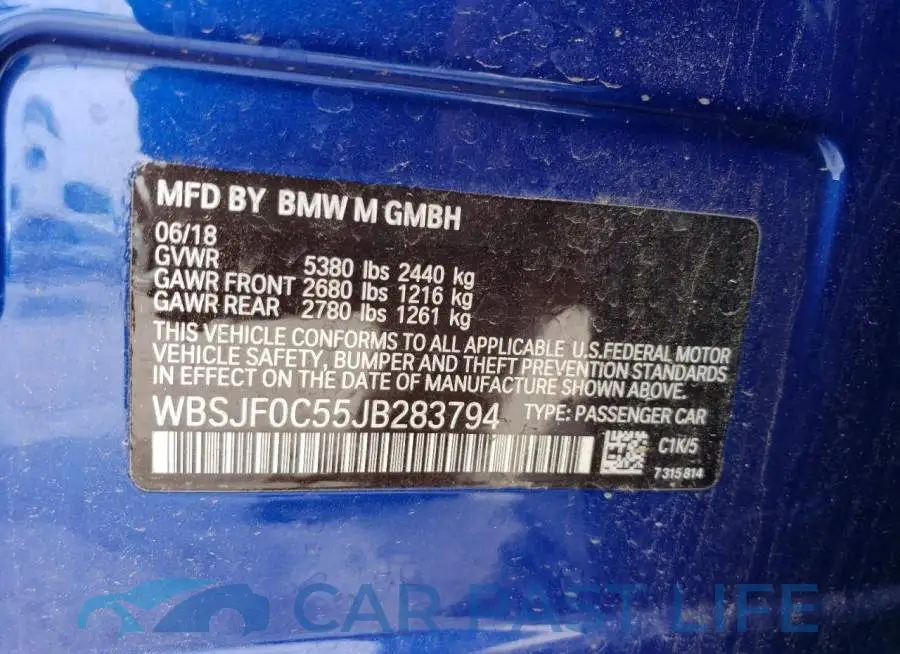 WBSJF0C55JB283794# 13