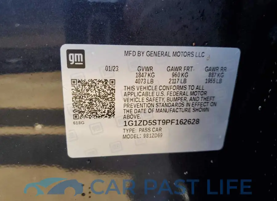 1G1ZD5ST9PF162628# 12