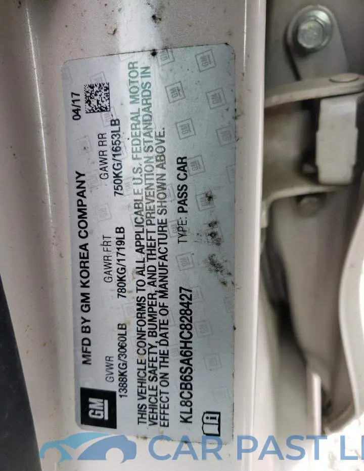 KL8CB6SA6HC828427# 12
