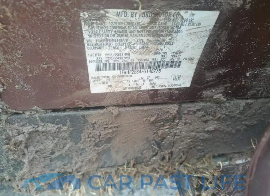 1FAHP2E84FG148778# 13