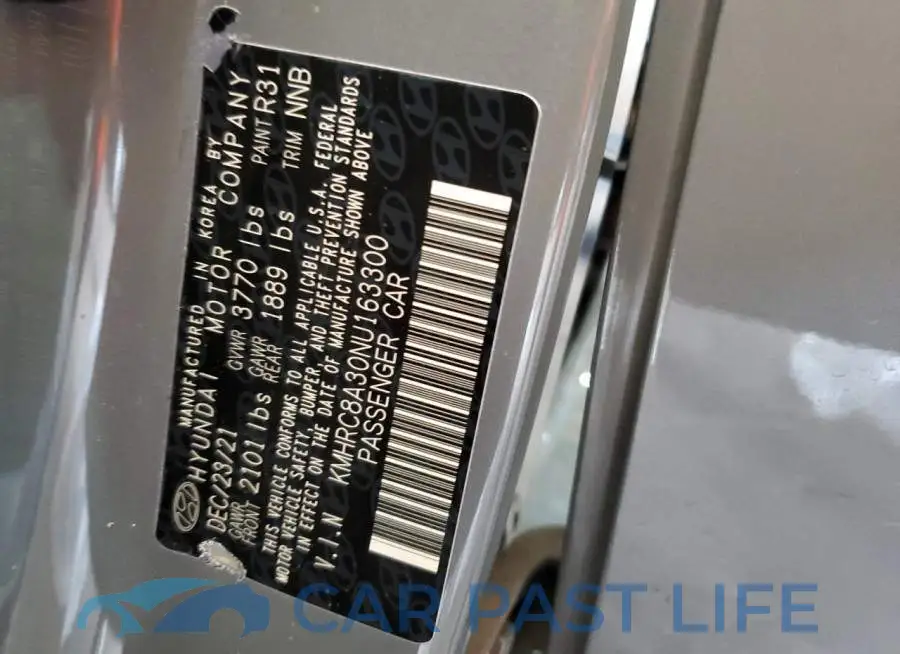KMHRC8A30NU163300# 12