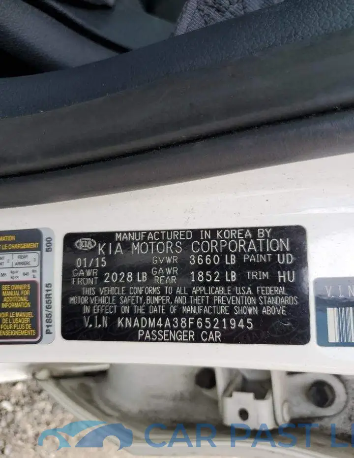 KNADM4A38F6521945# 12