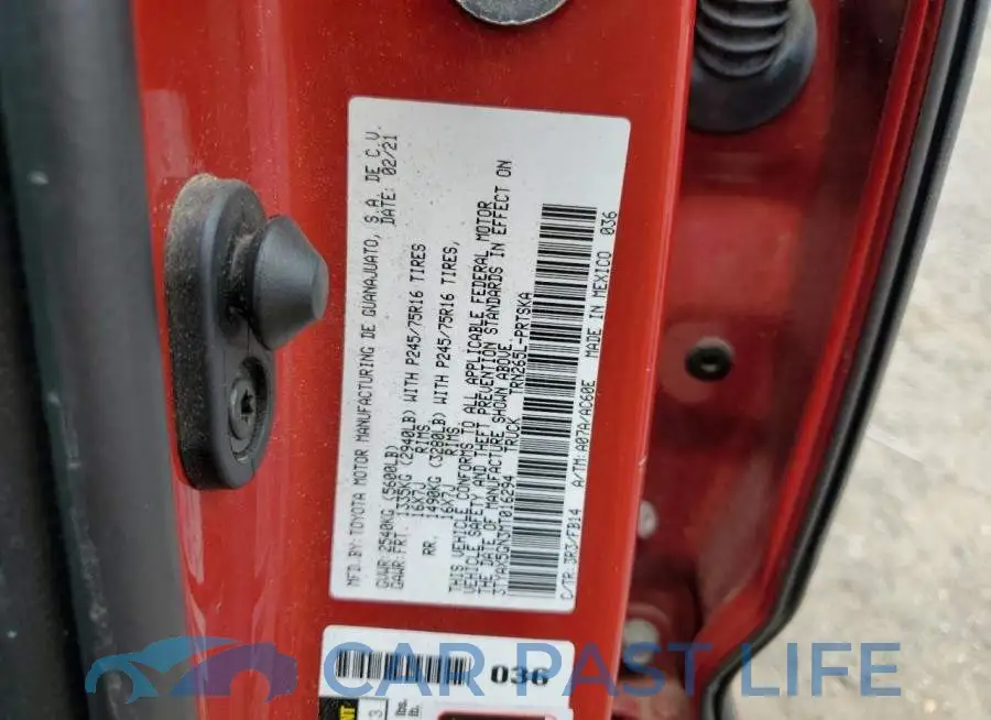 3TYAX5GN3MT016294# 12