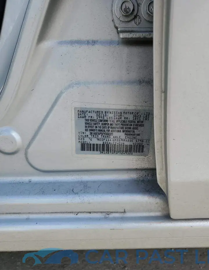 3N1AB7AP5FY249320# 12