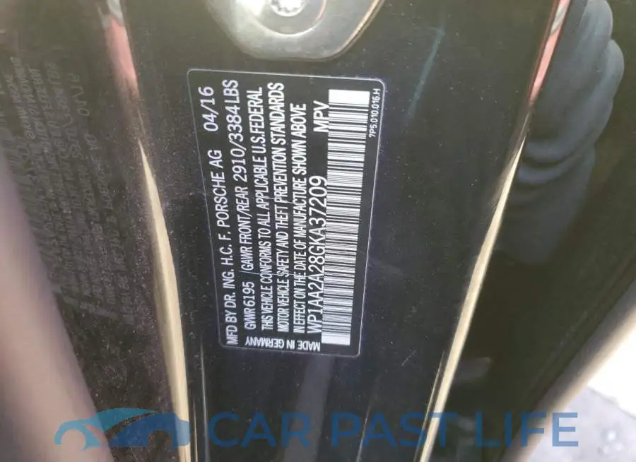 WP1AA2A28GKA37209# 13