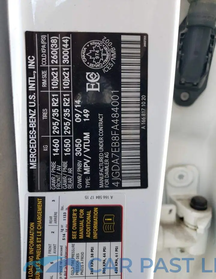4JGDA7EB8FA484001# 13