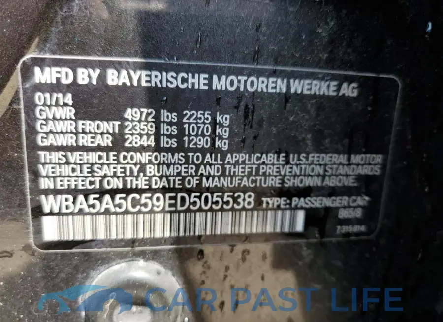 WBA5A5C59ED505538# 13