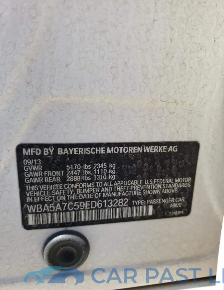 WBA5A7C59ED613282# 12