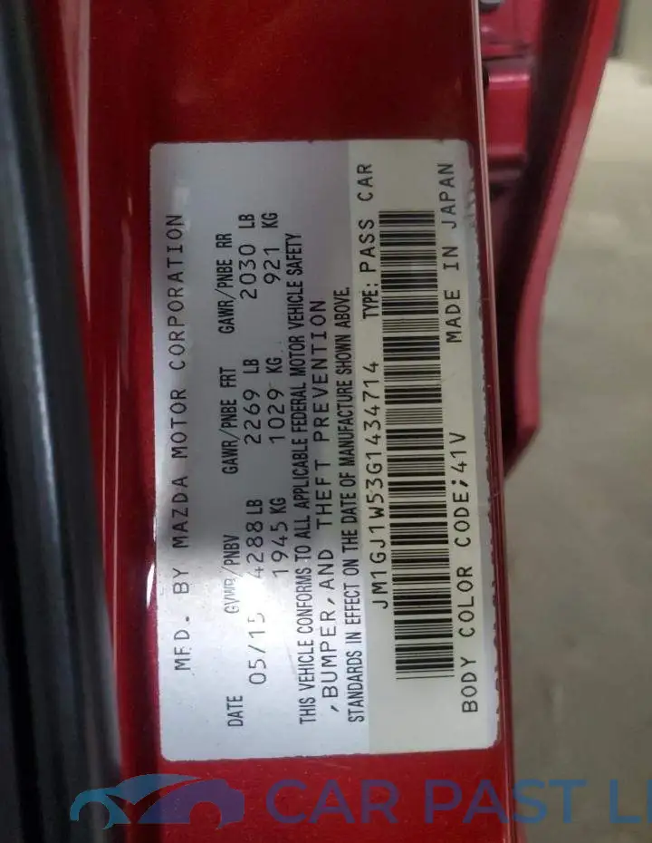 JM1GJ1W53G1434714# 12