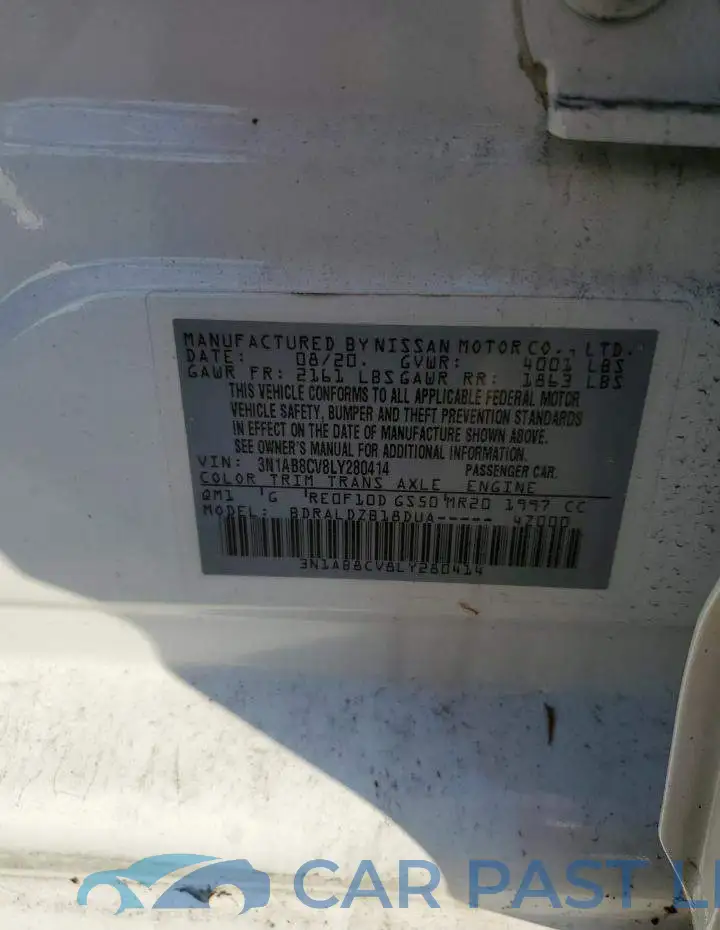 3N1AB8CV8LY280414# 12