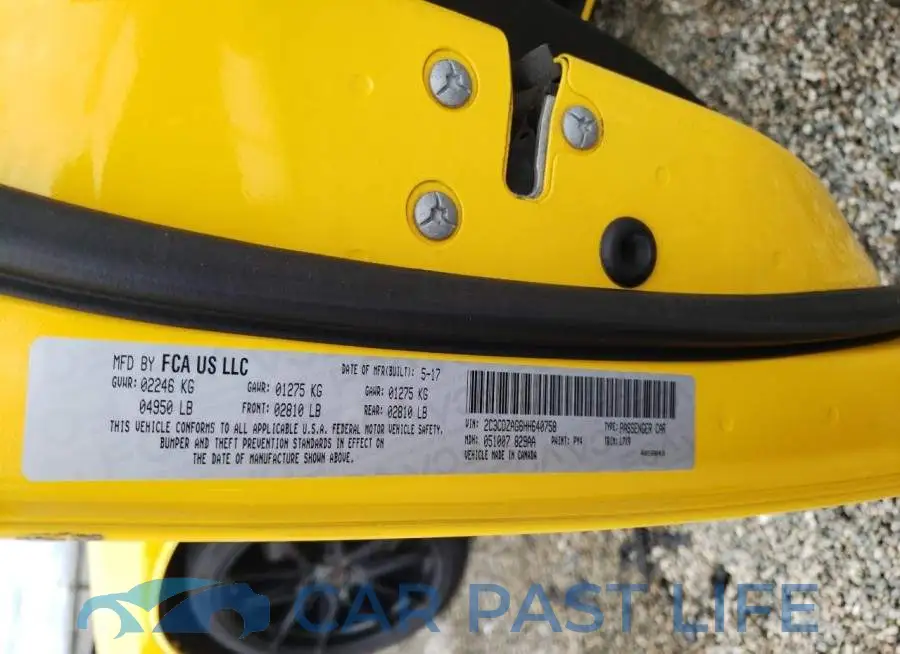 2C3CDZAG6HH640758# 13