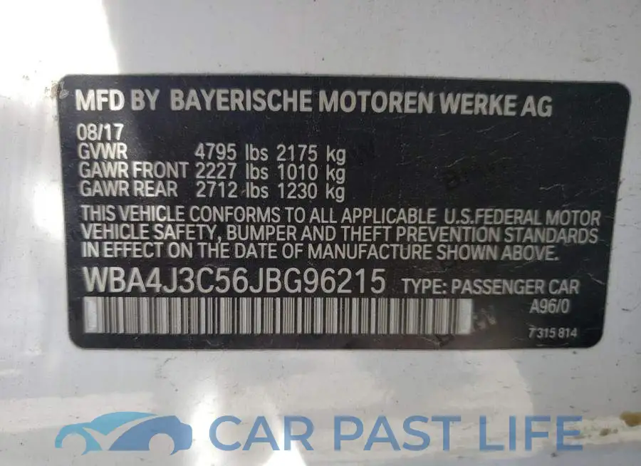 WBA4J3C56JBG96215# 12