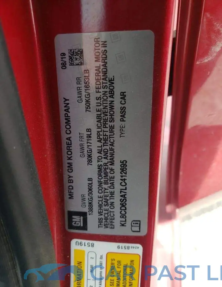 KL8CD6SA7LC412695# 12