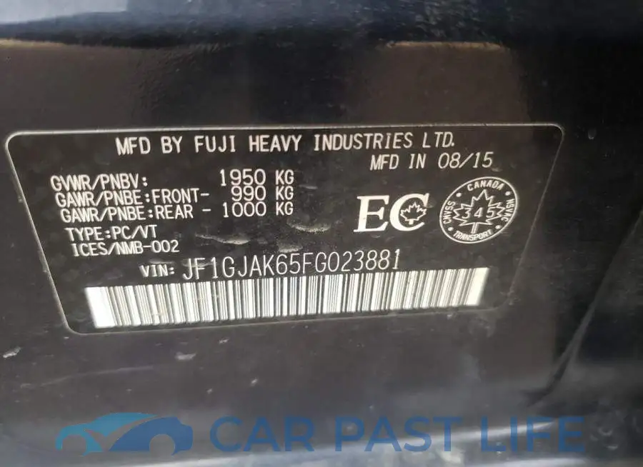 JF1GJAK65FG023881# 12