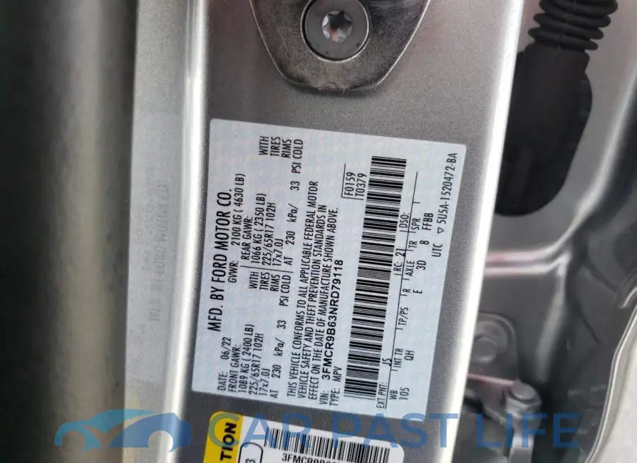 3FMCR9B63NRD79118# 12