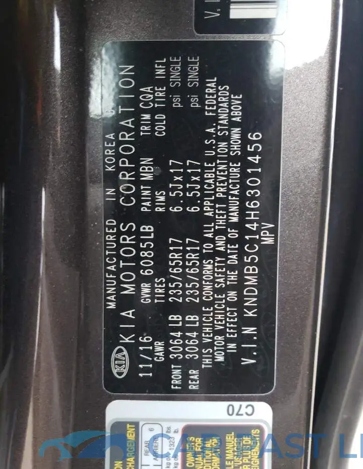 KNDMB5C14H6301456# 13
