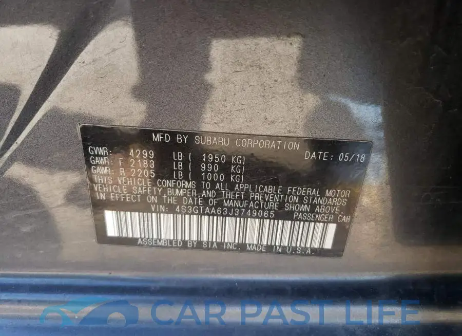 4S3GTAA63J3749065# 12