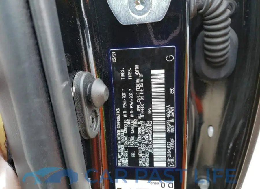 JTENU5JR9M5908102# 13