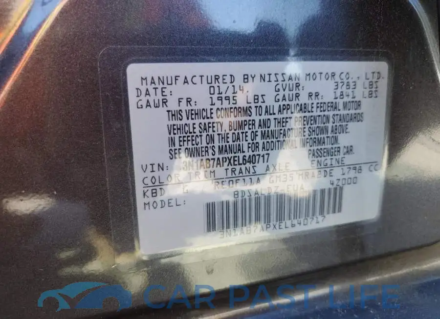 3N1AB7APXEL640717# 12