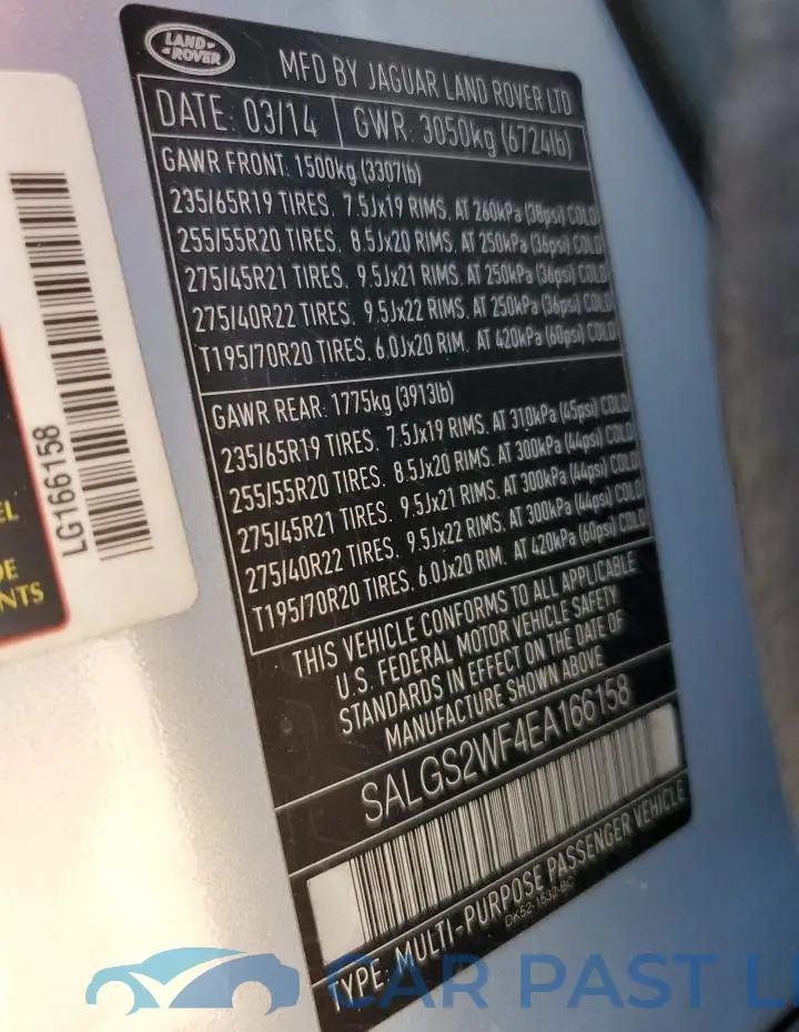 SALGS2WF4EA166158# 13