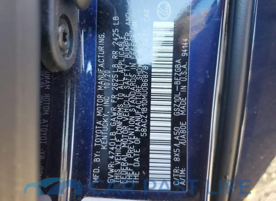 58ACZ1B10MU086878# 12