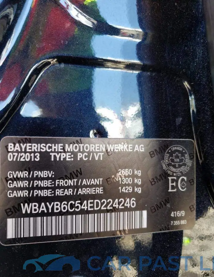 WBAYB6C54ED224246# 12