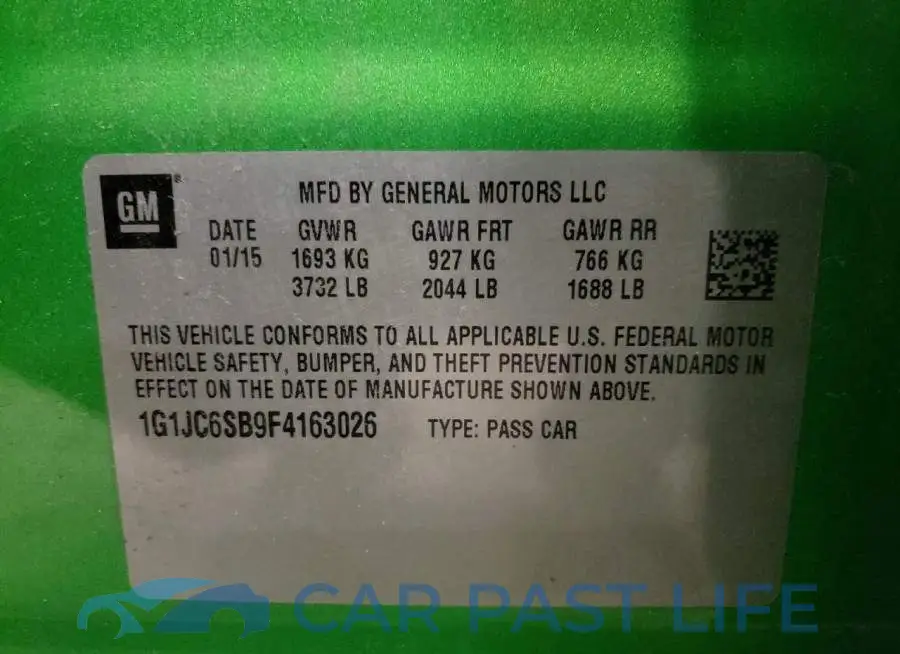 1G1JC6SB9F4163026# 12