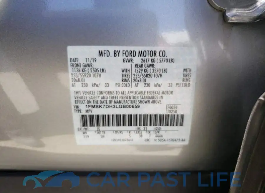 1FMSK7DH3LGB00659# 12