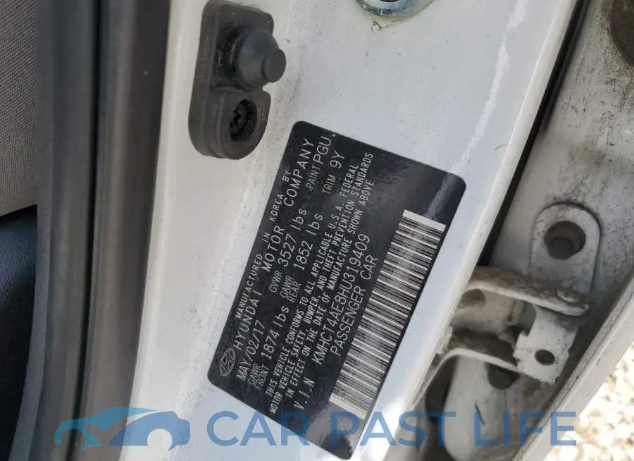 KMHCT4AE8HU319409# 12
