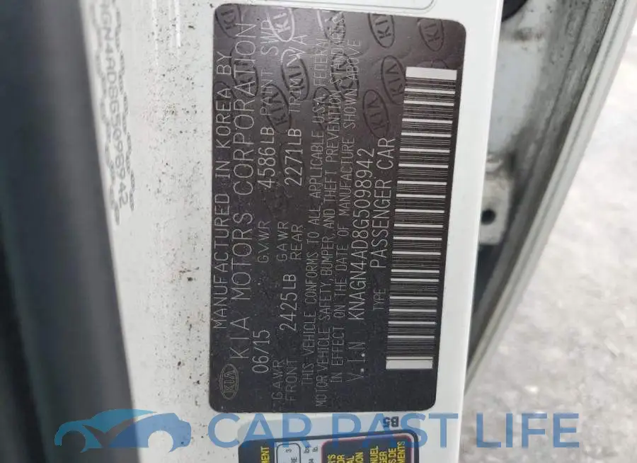 KNAGN4AD8G5098942# 12