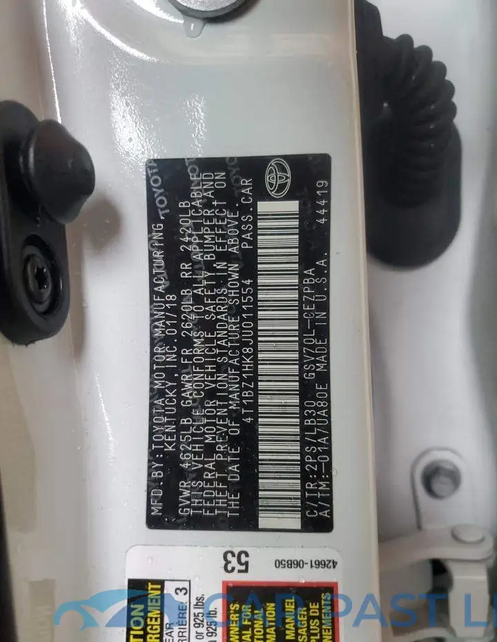 4T1BZ1HK8JU011554# 12