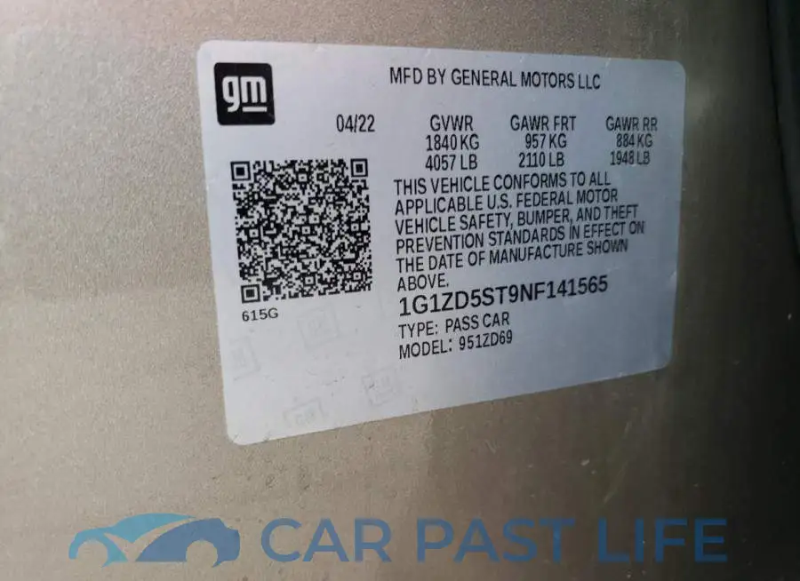 1G1ZD5ST9NF141565# 12