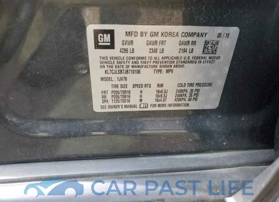 KL7CJLSB7JB710106# 12