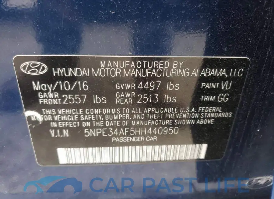 5NPE34AF5HH440950# 12