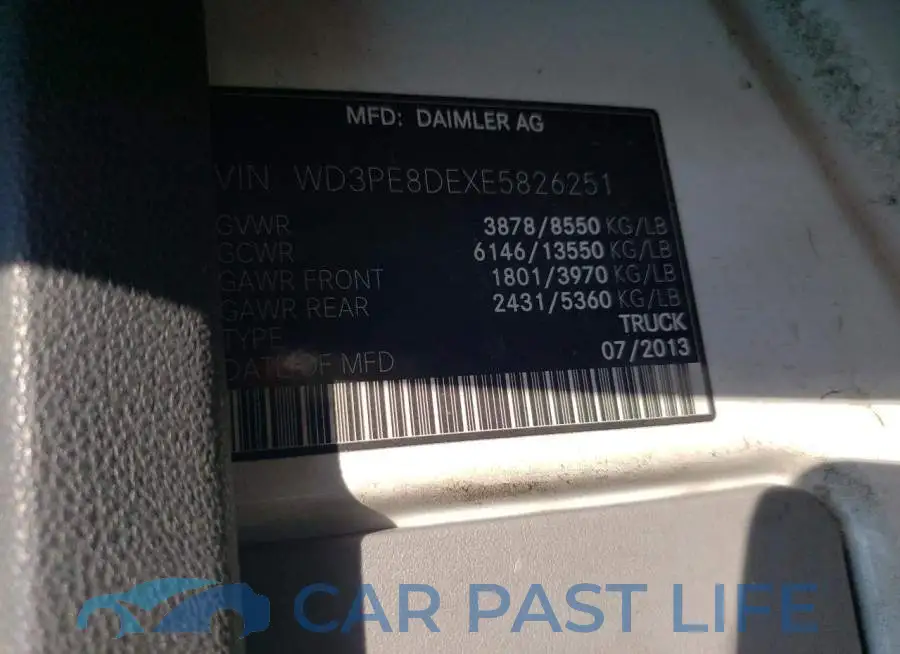 WD3PE8DEXE5826251# 12