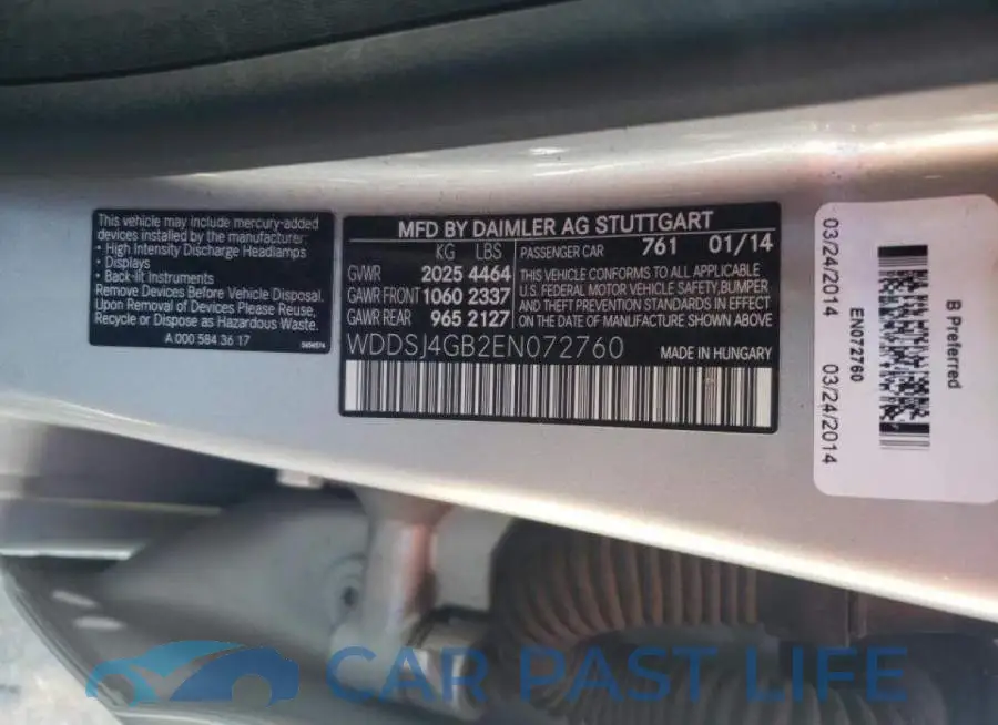 WDDSJ4GB2EN072760# 10