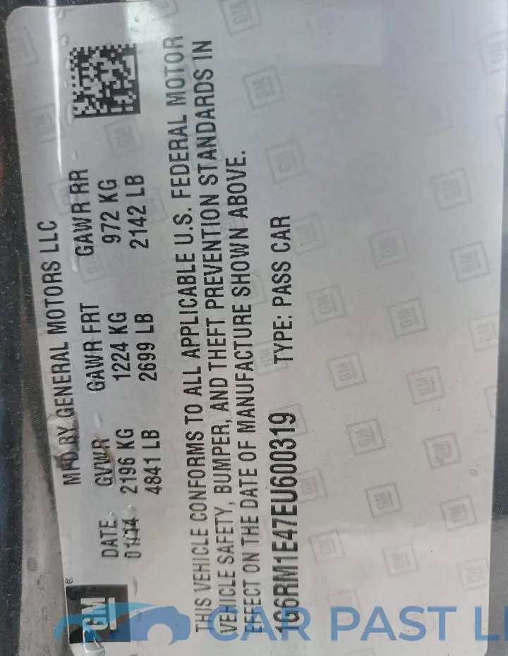 1G6RM1E47EU600319# 13