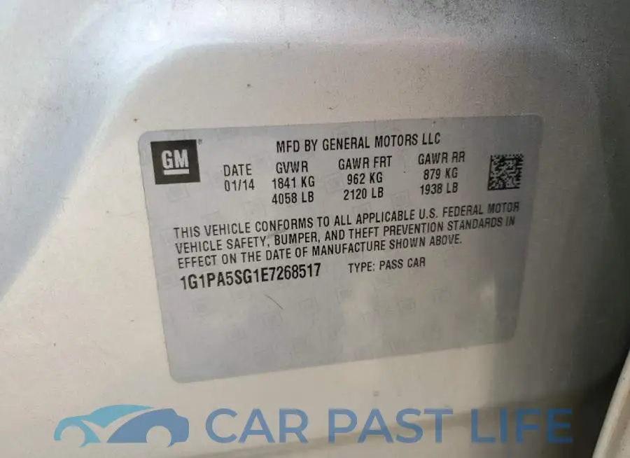 1G1PA5SG1E7268517# 12