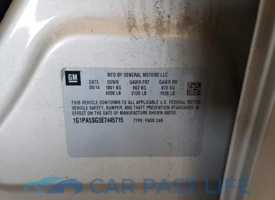 1G1PA5SG3E7445715# 12