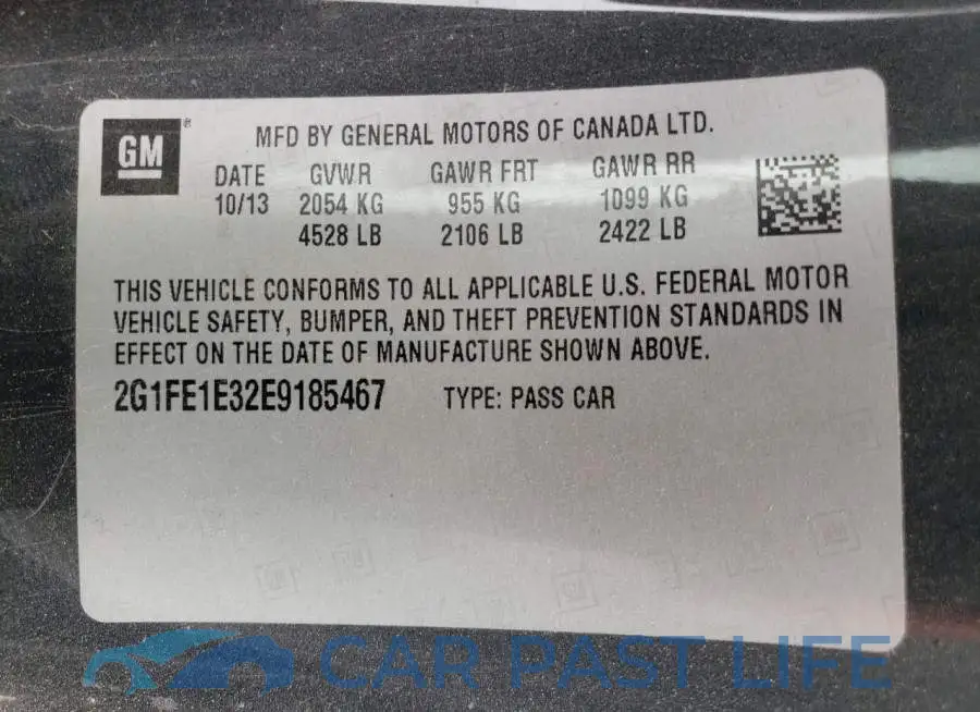 2G1FE1E32E9185467# 13