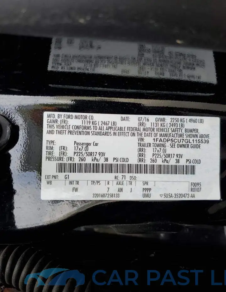 1FADP5CU7GL115539# 12