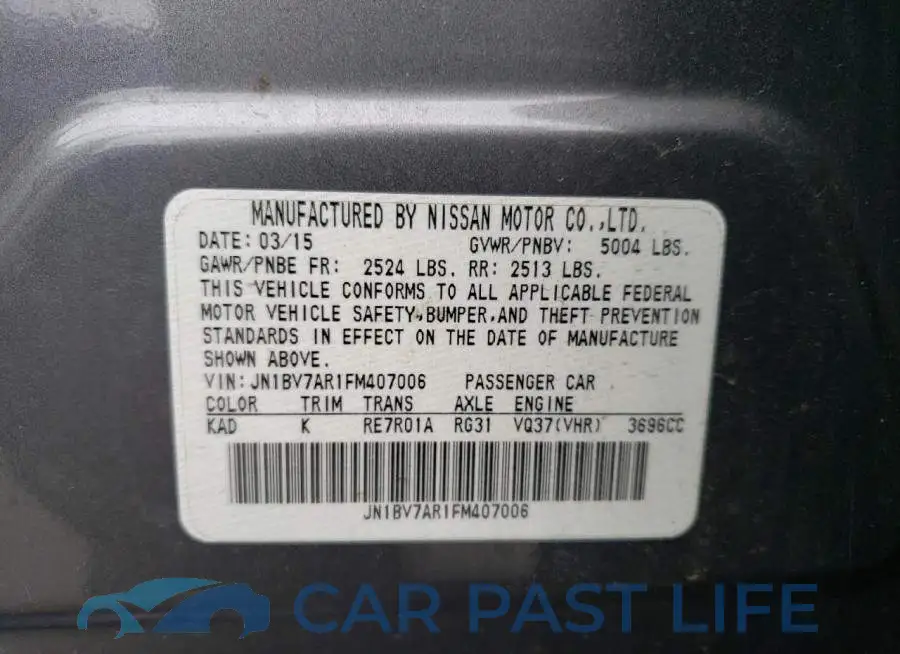 JN1BV7AR1FM407006# 12