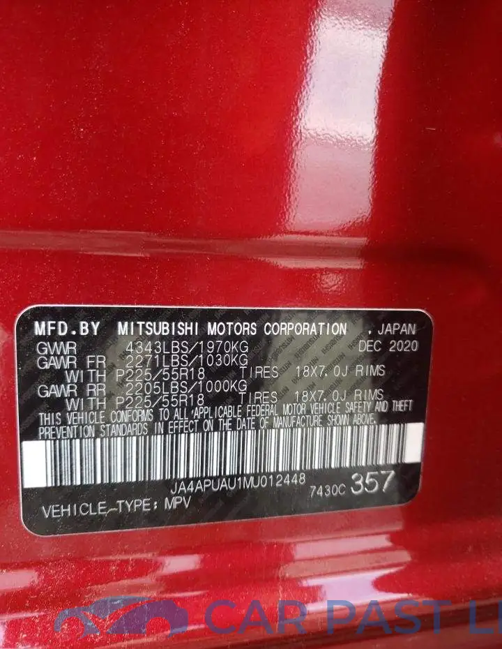 JA4APUAU1MU012448# 13