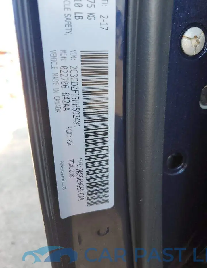 2C3CDZFJ5HH592481# 12