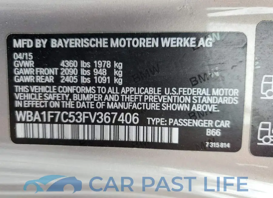 WBA1F7C53FV367406# 13