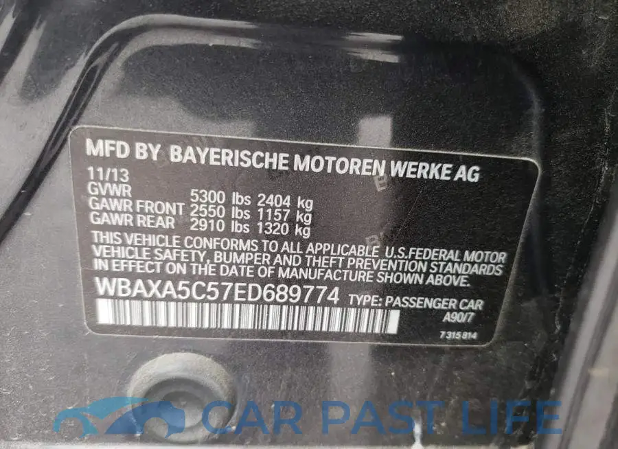 WBAXA5C57ED689774# 12